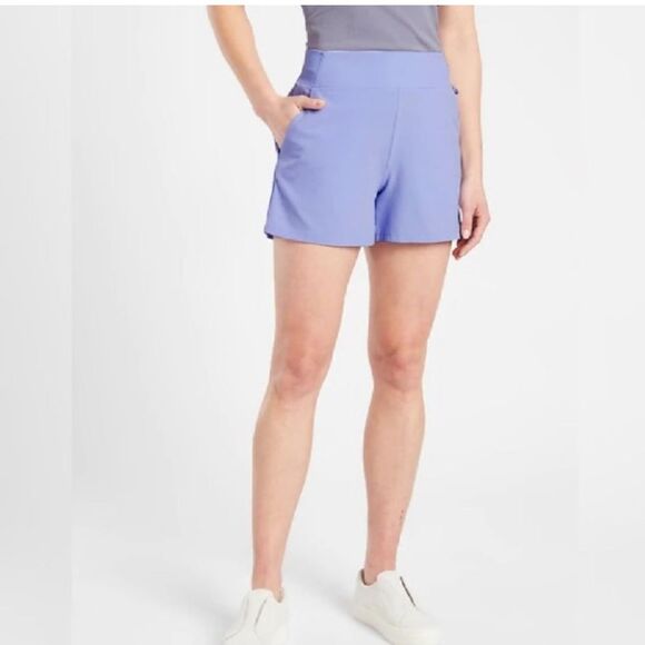 Athleta Pants - Athleta woman solid purple Brooklyn shorts